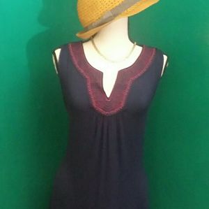 Navy Blue Knee length dress